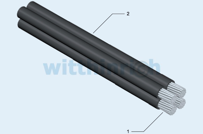 Isolierte Freileitung NFA2X